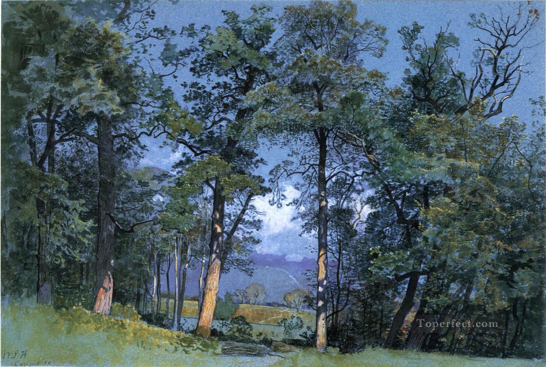Coppet Lake Geneva scenery William Stanley Haseltine woods forest Oil Paintings